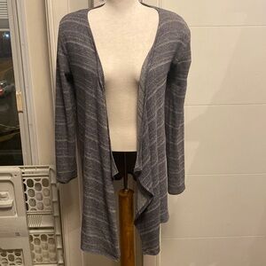 Volcom asymmetrical waterfall open front sweater